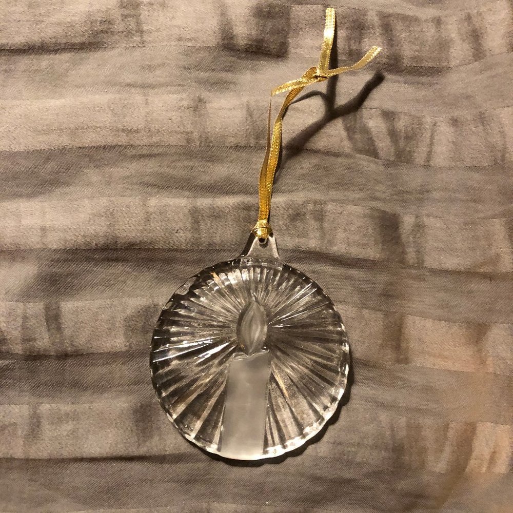 Mikasa Crystal Christmas Tree Ornament - Candle